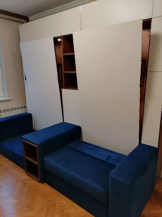 Диван с общим подлокотником для детского модуля