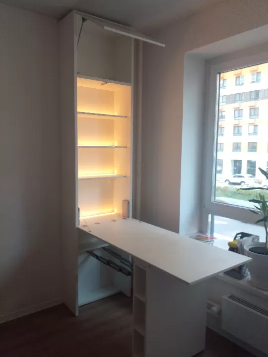 327C_ШОС Барный шкаф с откидной столешницей