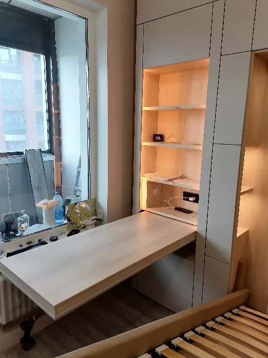 327C_ШОС_2 Барный шкаф с откидной столешницей