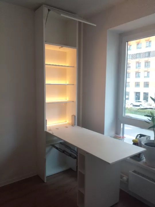 327C_ШОС Барный шкаф с откидной столешницей