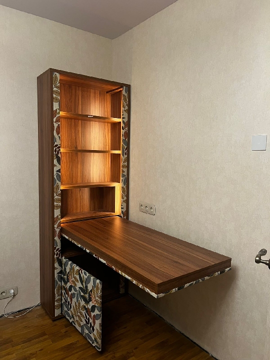 Шкаф 1.1 с откидным столом и подсветкой