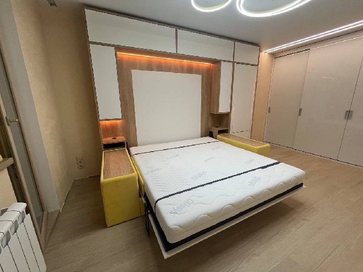 Шкаф 1.1 с откидным столом и подсветкой