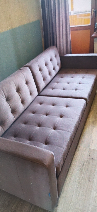 Диван LANDSKRONA 3х местный со спальным местом бирюзовый